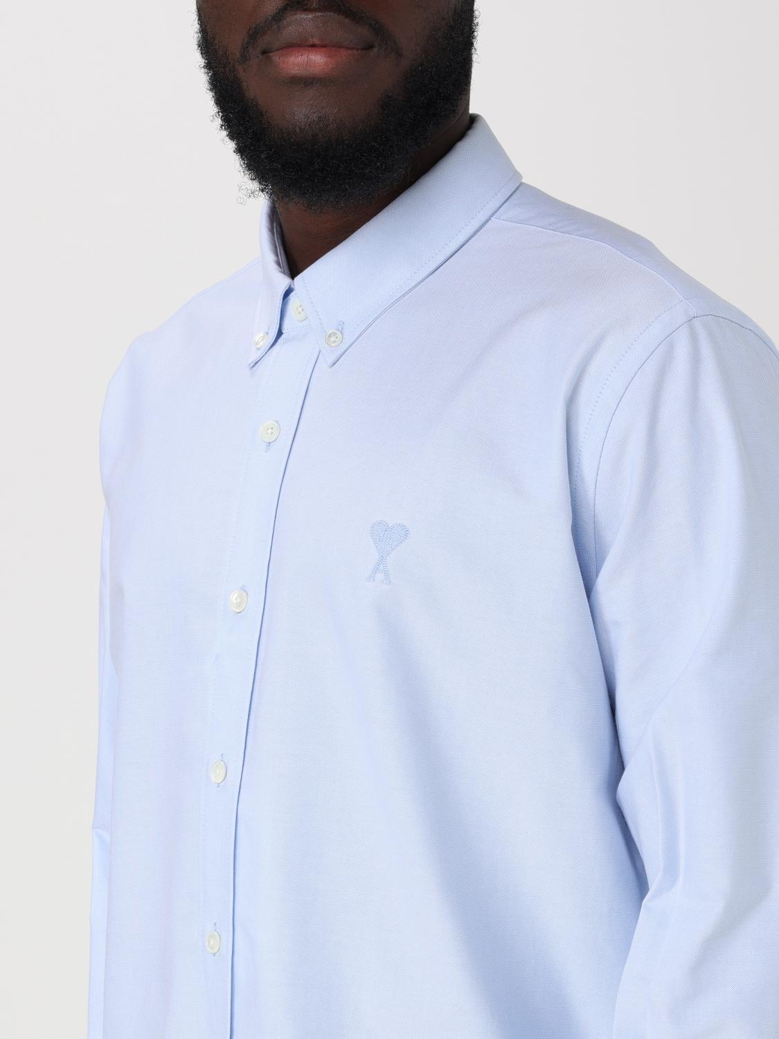 AMI PARIS SHIRT: Shirt men Ami Paris, Blue - Img 4