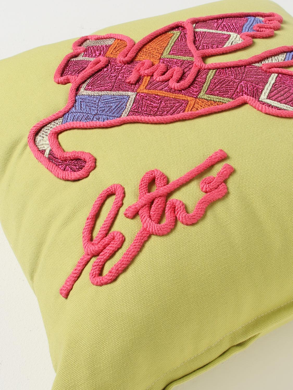 ETRO HOME CUSCINI: Cuscino Etro Home in cotone, Giallo - Img 4
