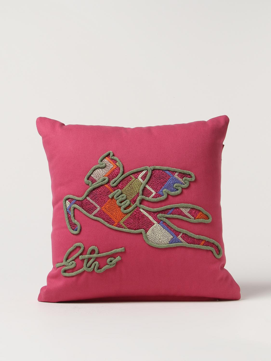 ETRO HOME CUSCINI: Cuscino Etro Home in cotone, Rosa - Img 1