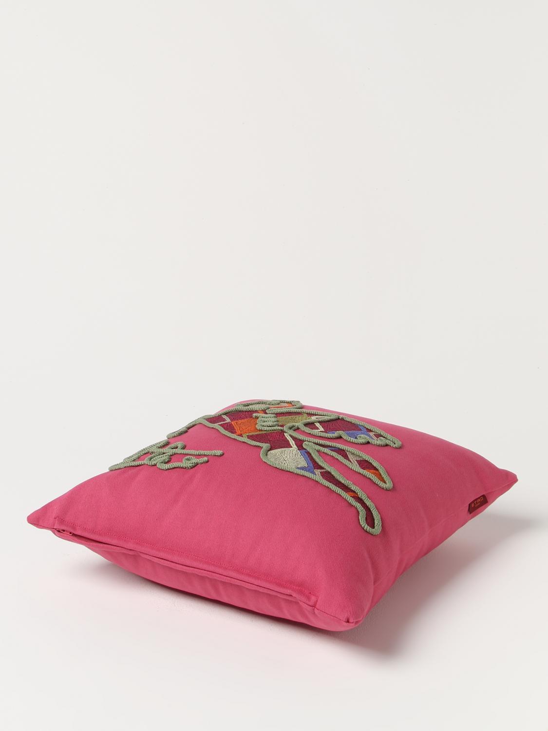 ETRO HOME CUSCINI: Cuscino Etro Home in cotone, Rosa - Img 3