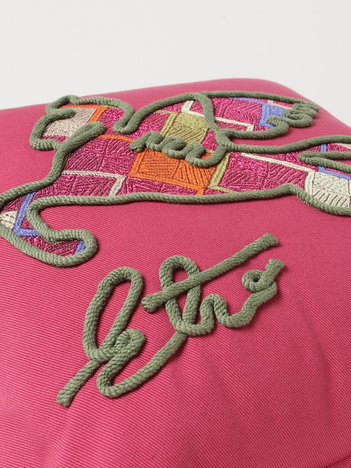 ETRO HOME CUSCINI: Cuscino Etro Home in cotone, Rosa - Img 4