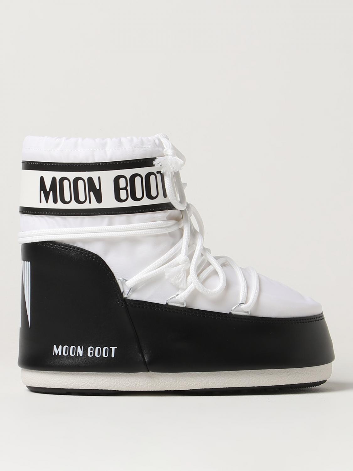 MOON BOOT FLACHE STIEFELETTEN: Schuhe damen Moon Boot, Weiß - Img 1