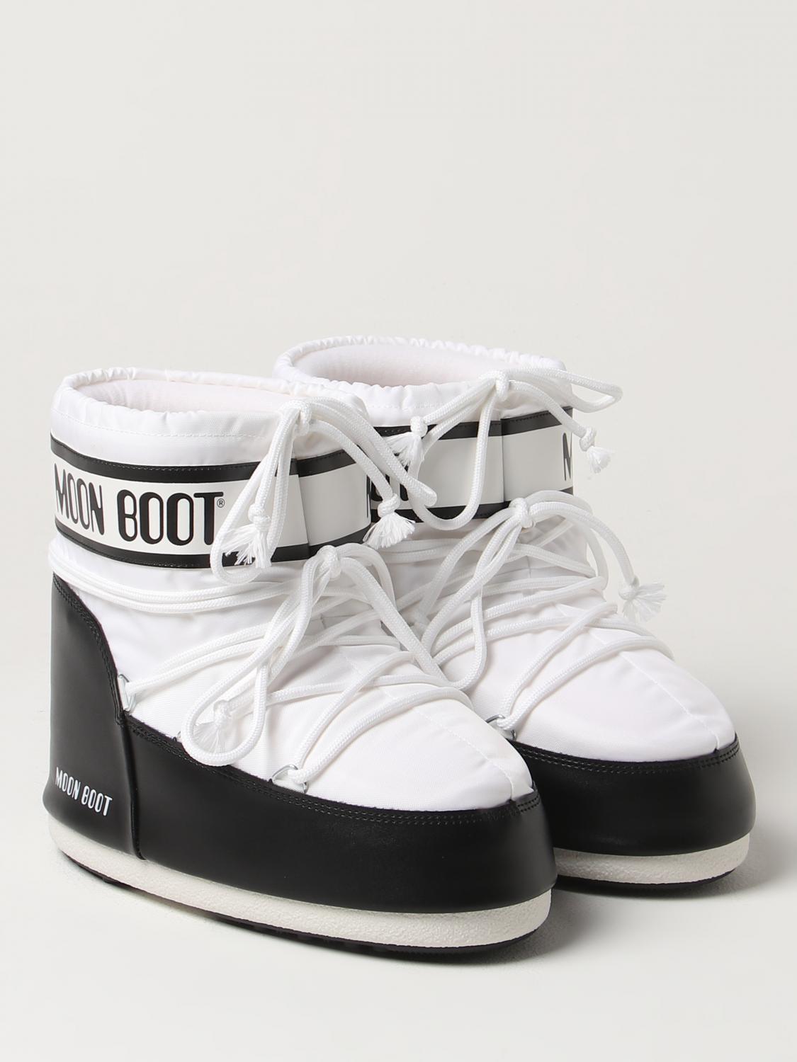 MOON BOOT FLACHE STIEFELETTEN: Schuhe damen Moon Boot, Weiß - Img 2