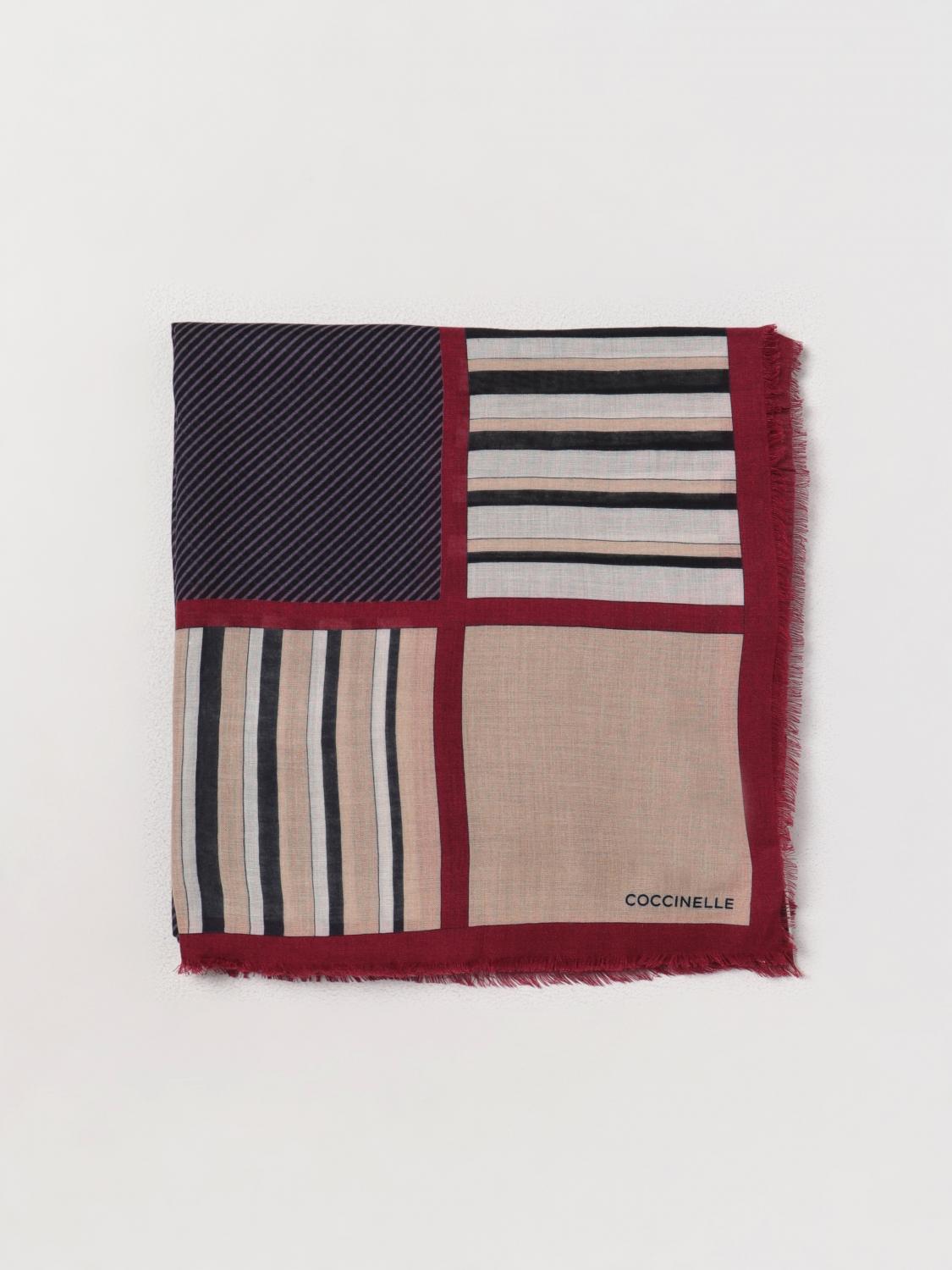 スカーフ COCCINELLE Woman Neck scarf Black E7SKV380101 M25 Coccinelle C-Me Tex | Coccinelle®