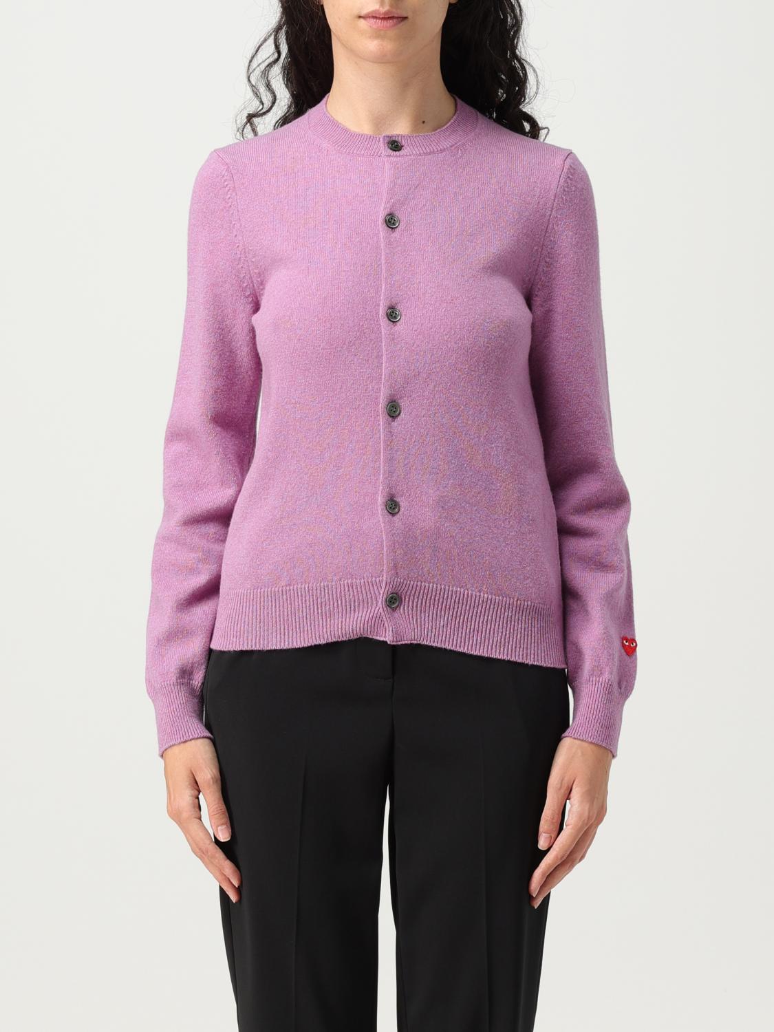 COMME DES GARCONS PLAY Sweater men Violet Comme Des Garcons Play sweater P1N091 online at GIGLIO.COM