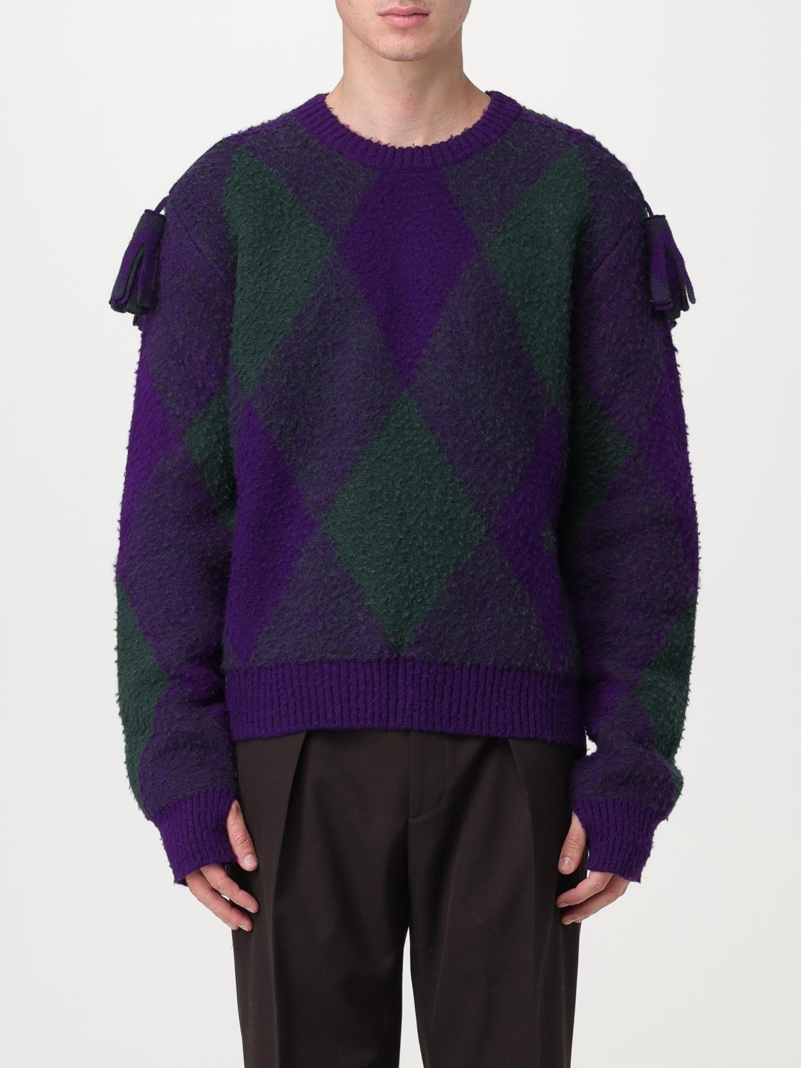 Burberry sweater mens purple on sale