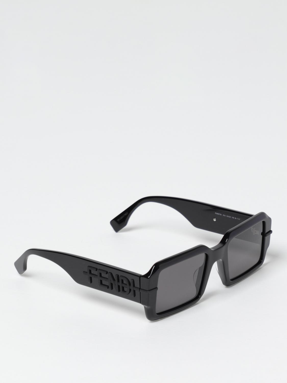 FENDI: Lunettes de soleil femme Noir Lunettes De Soleil Fendi