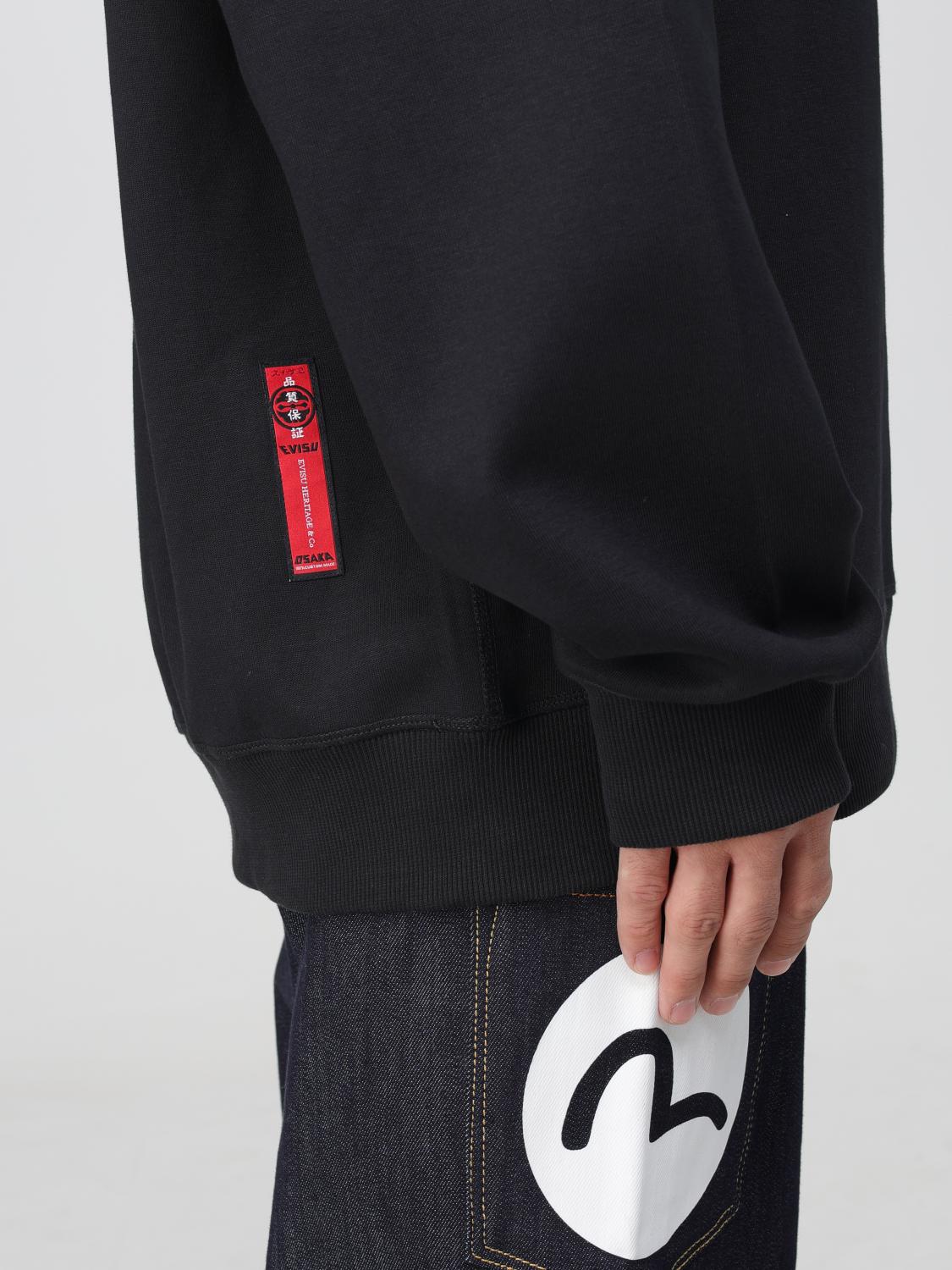 EVISU SWEATSHIRT: Sweater men Evisu, Black - Img 3