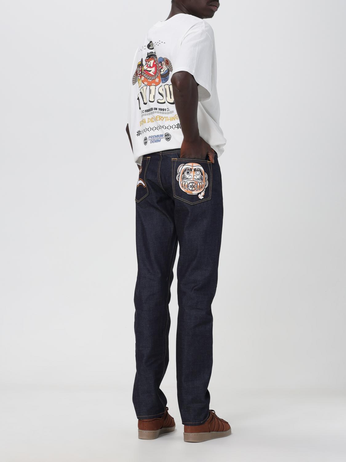 EVISU JEANS: Jeans herren Evisu, Indigo - Img 2