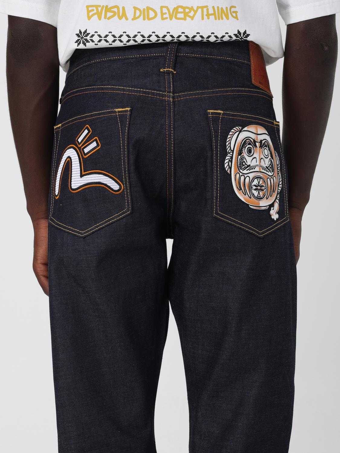 EVISU JEANS: Jeans herren Evisu, Indigo - Img 4