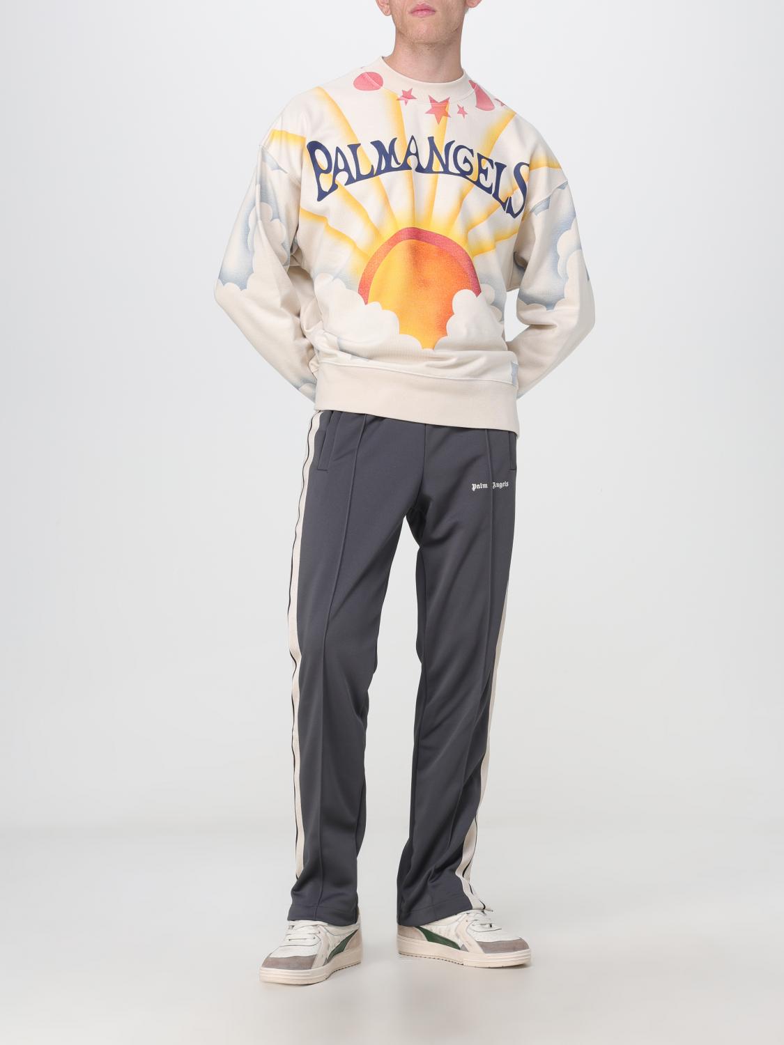 PALM ANGELS: Palm Sunrise cotton sweatshirt with print