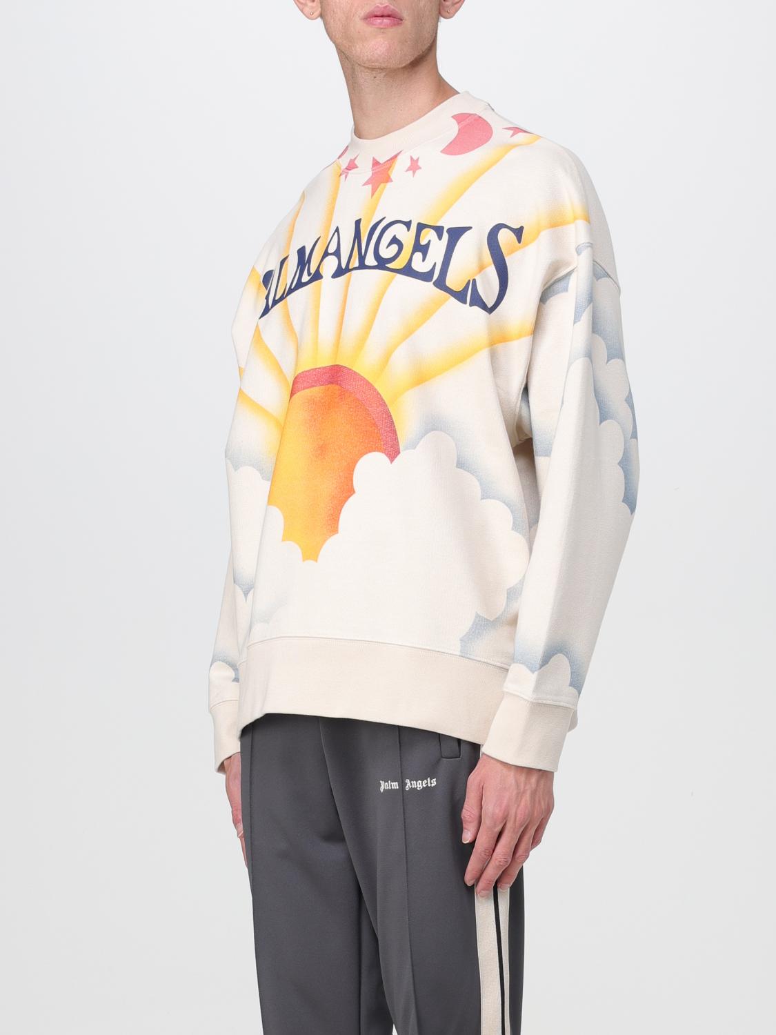 PALM ANGELS: Palm Sunrise cotton sweatshirt with print