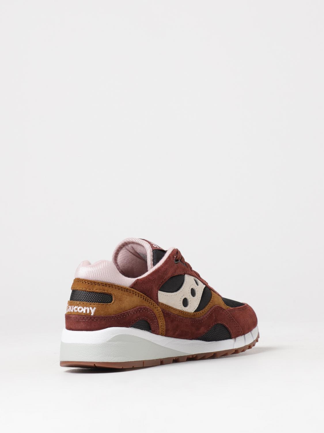 SAUCONY SNEAKERS: Sneakers Shadow 6000 Saucony in camoscio e mesh, Marrone - Img 3