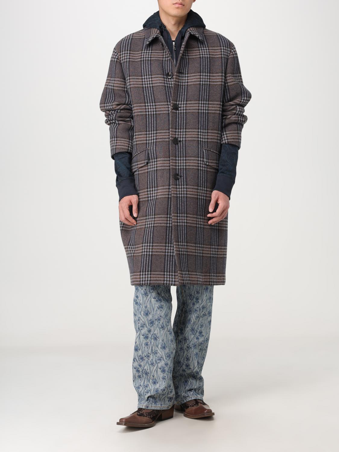 ETRO COAT: Coat men Etro, Brown - Img 2