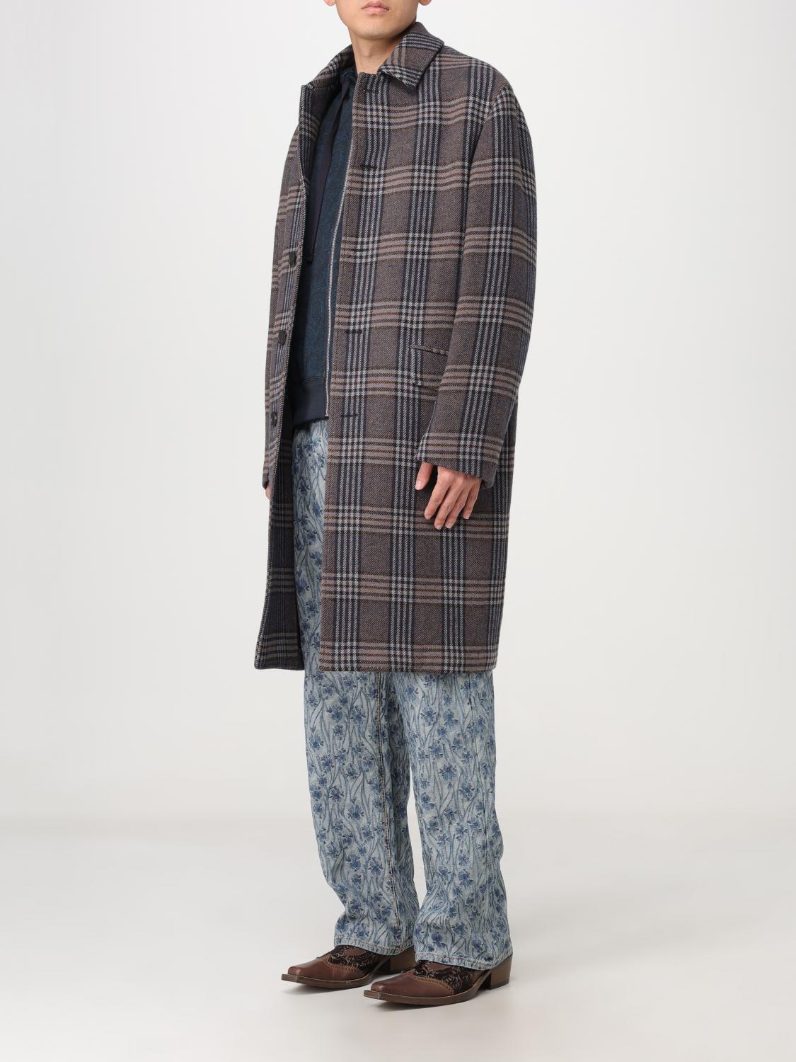 ETRO COAT: Coat men Etro, Brown - Img 4