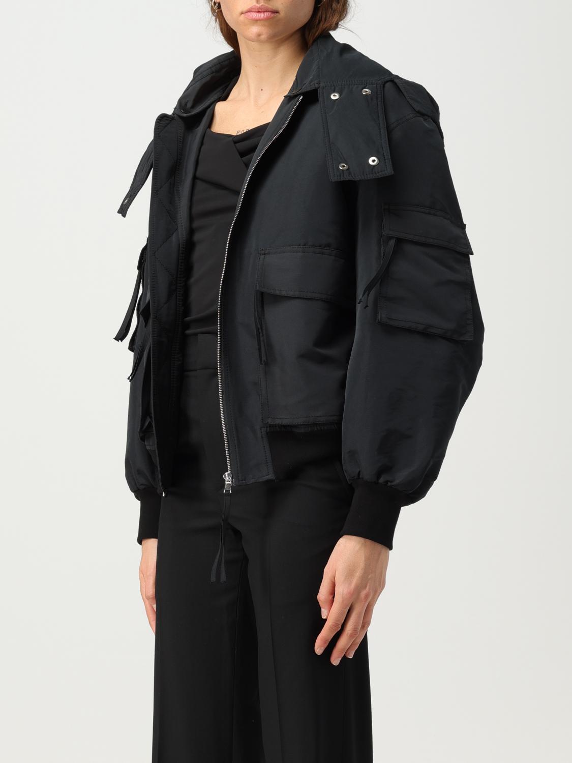 Jacket Chb Machine CHB: Jacket woman - Black | Chb jacket BJ02FL01 online at GIGLIO.COM