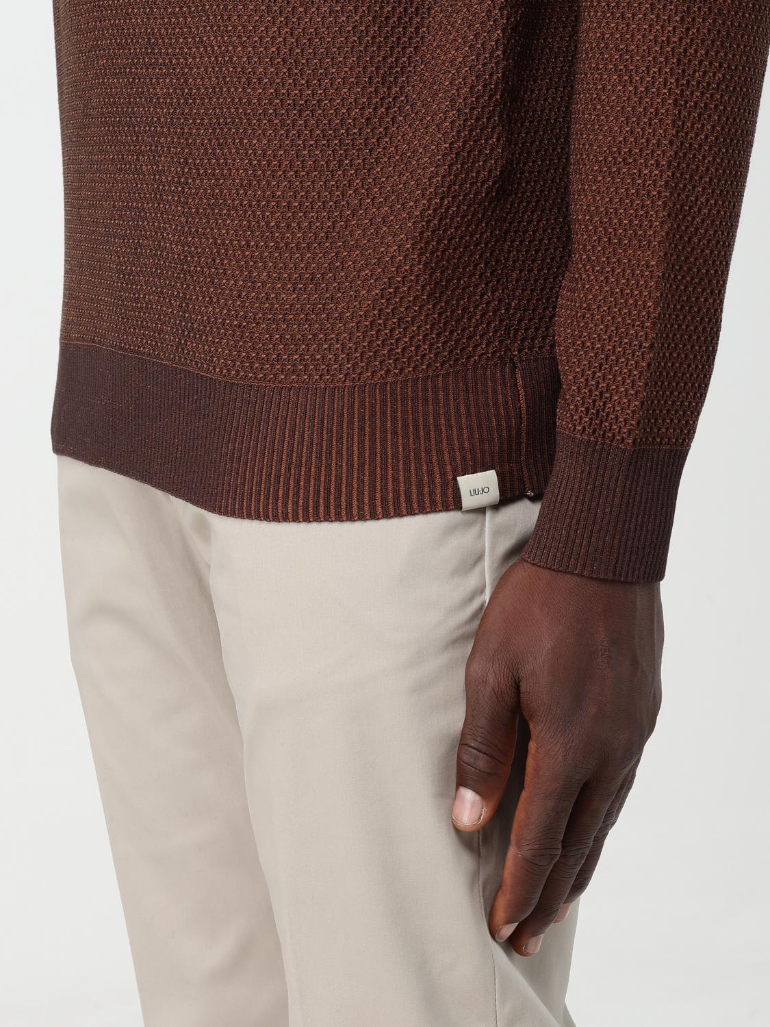 LIU JO PULLOVER: Pullover herren Liu Jo, Kaffee Braun - Img 3