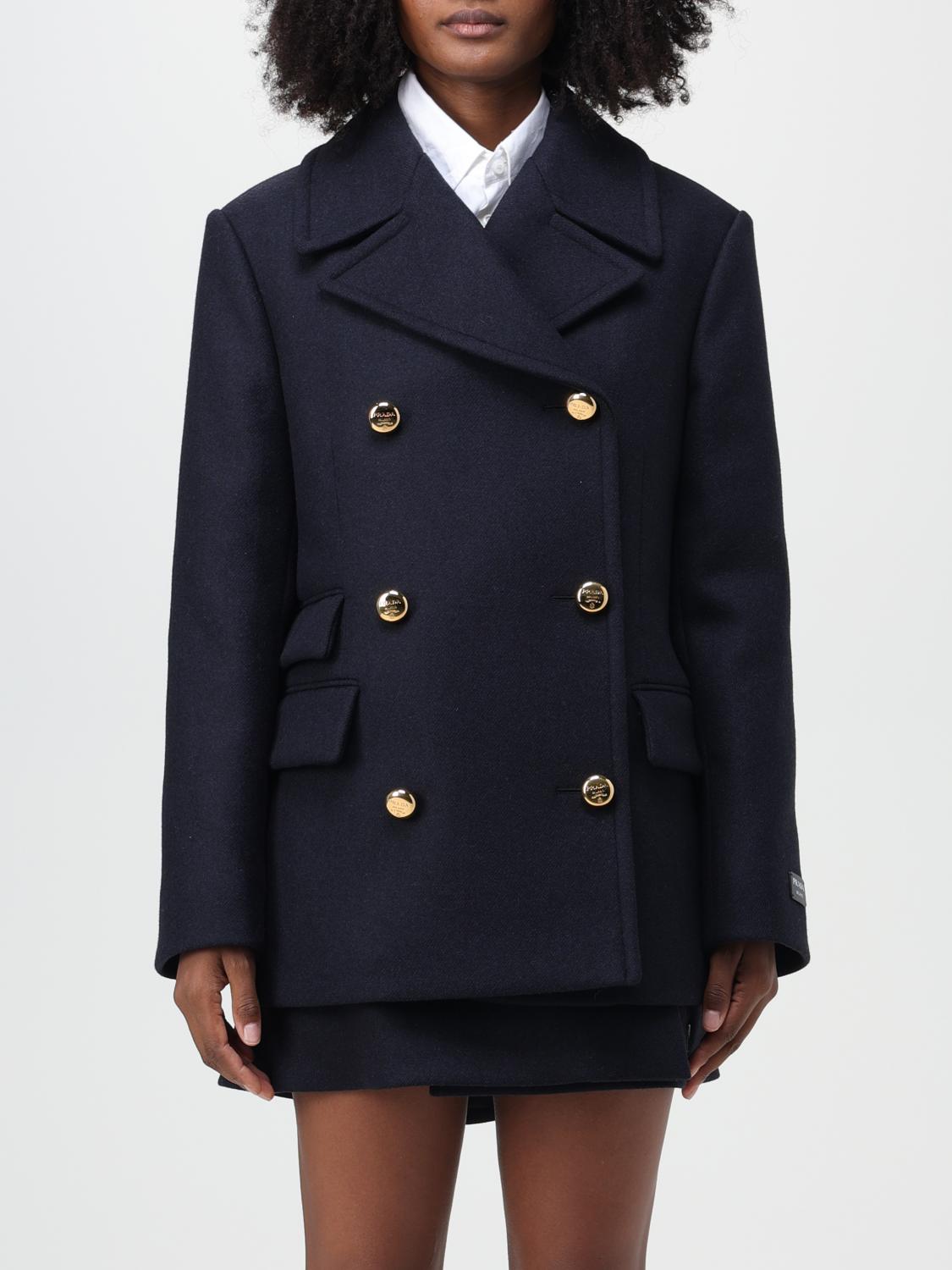 Prada コート レディース - ブルー | P649QES23211H4 | GIGLIO.COM