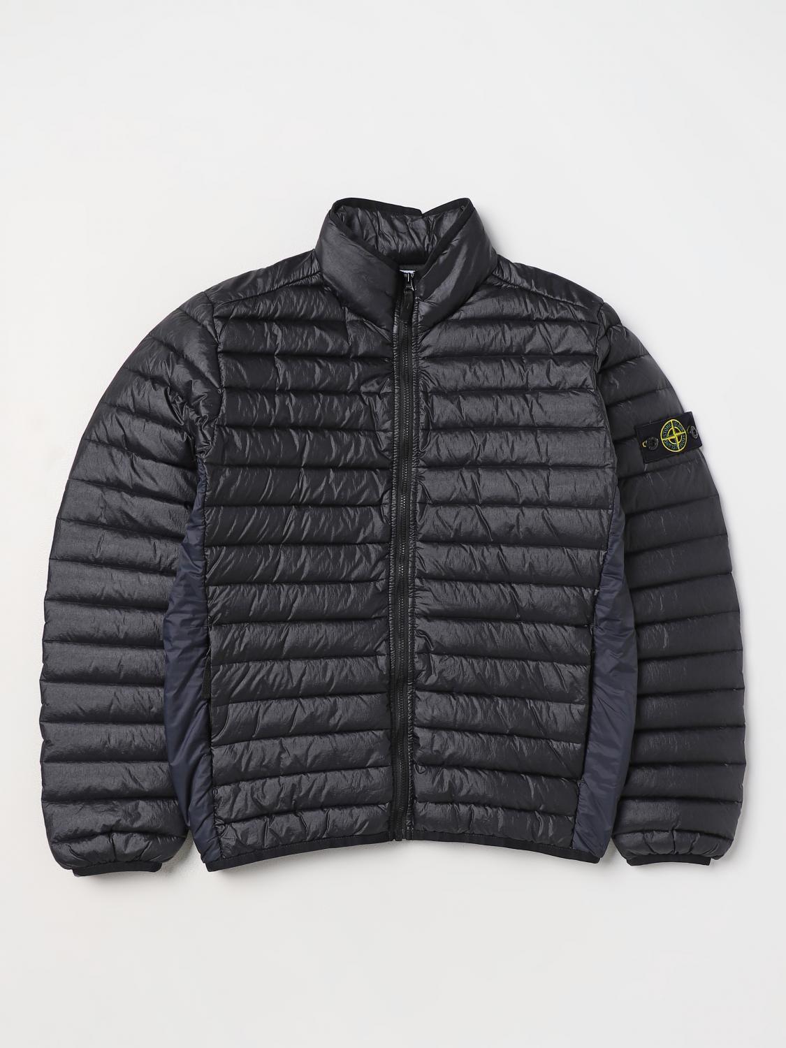 STONE ISLAND JUNIOR 재킷: 재킷 남아 Stone Island Junior, 블랙 - Img 1