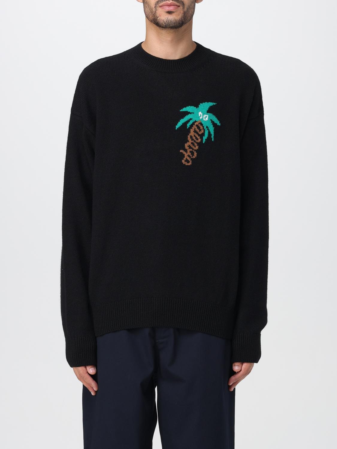 Palm Angels sweater in merino wool blend - Black