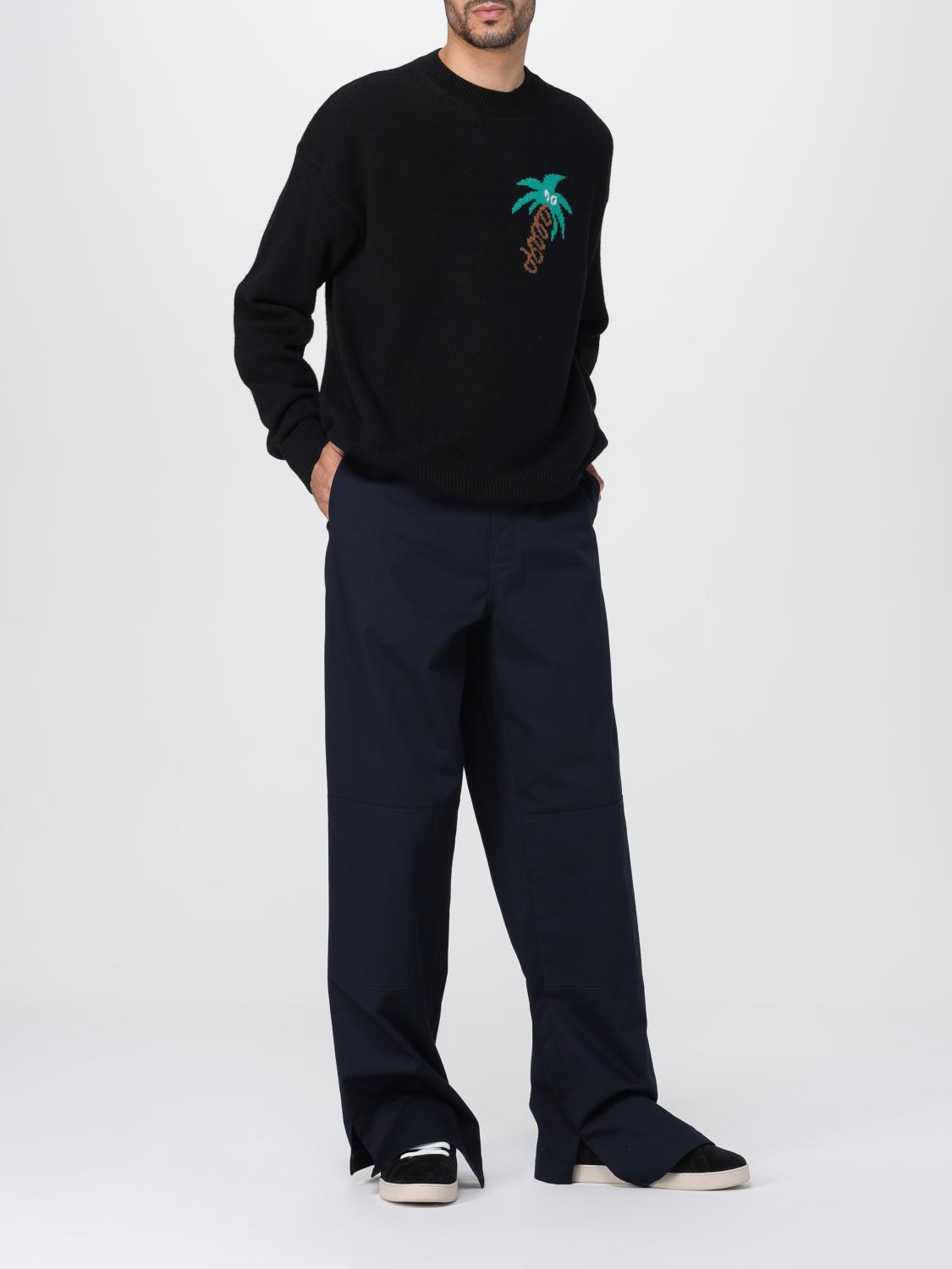 Palm Angels sweater in merino wool blend - Black