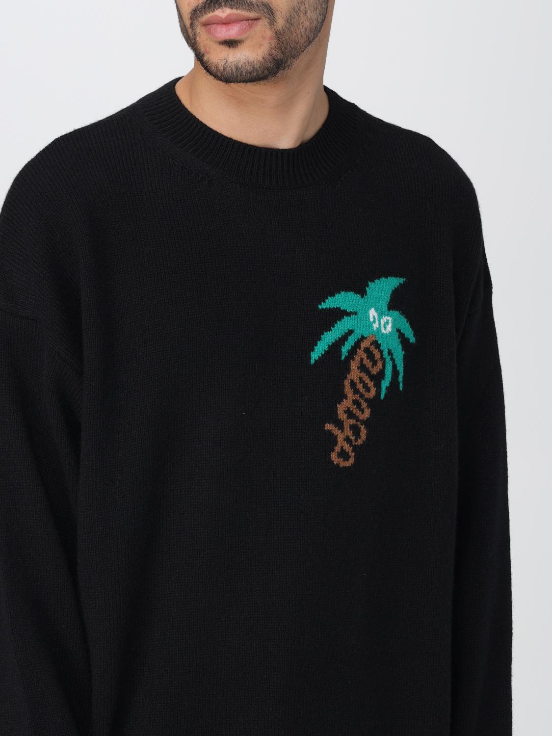 Palm Angels sweater in merino wool blend - Black