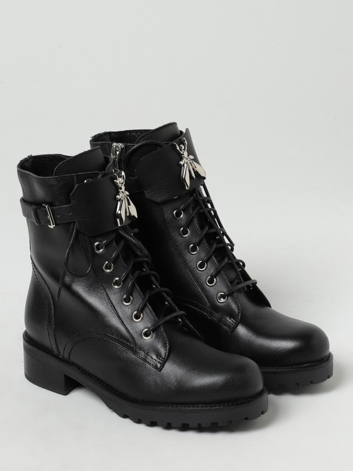 PATRIZIA PEPE BOTINES PLANOS: Botines planos mujer Patrizia Pepe, Negro - Img 2