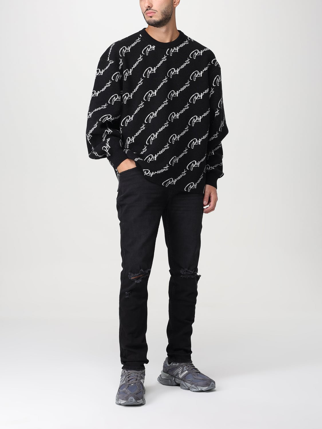 REPRESENT JEANS: Jeans herren Represent, Schwarz - Img 2