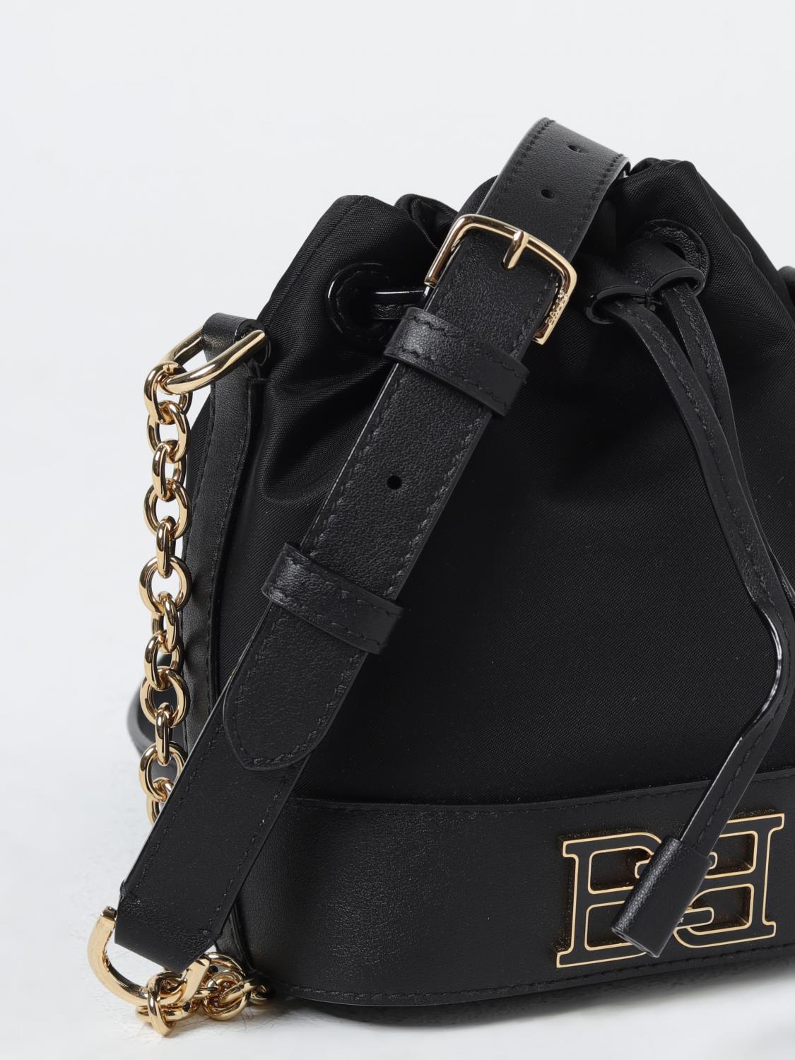 BALLY BORSA MINI: Borsa Bally in nylon e pelle, Nero - Img 3