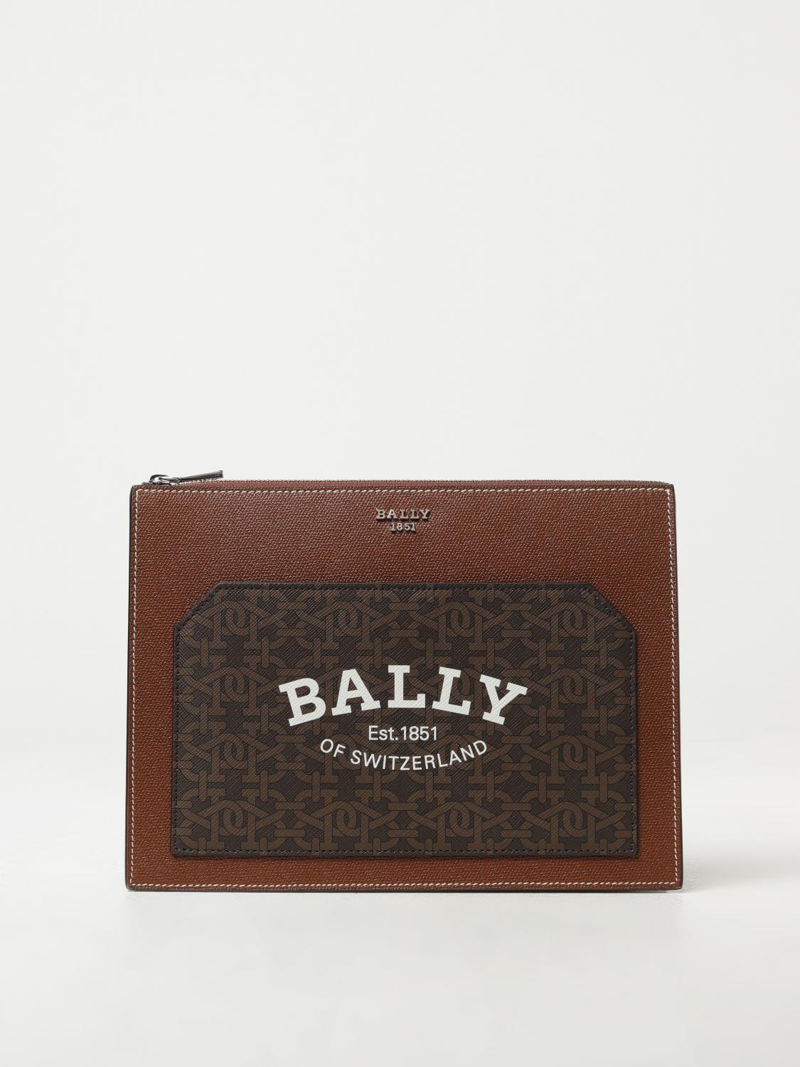 BALLY BORSA A TRACOLLA: Bally bag in grained leather, Leather - Img 1