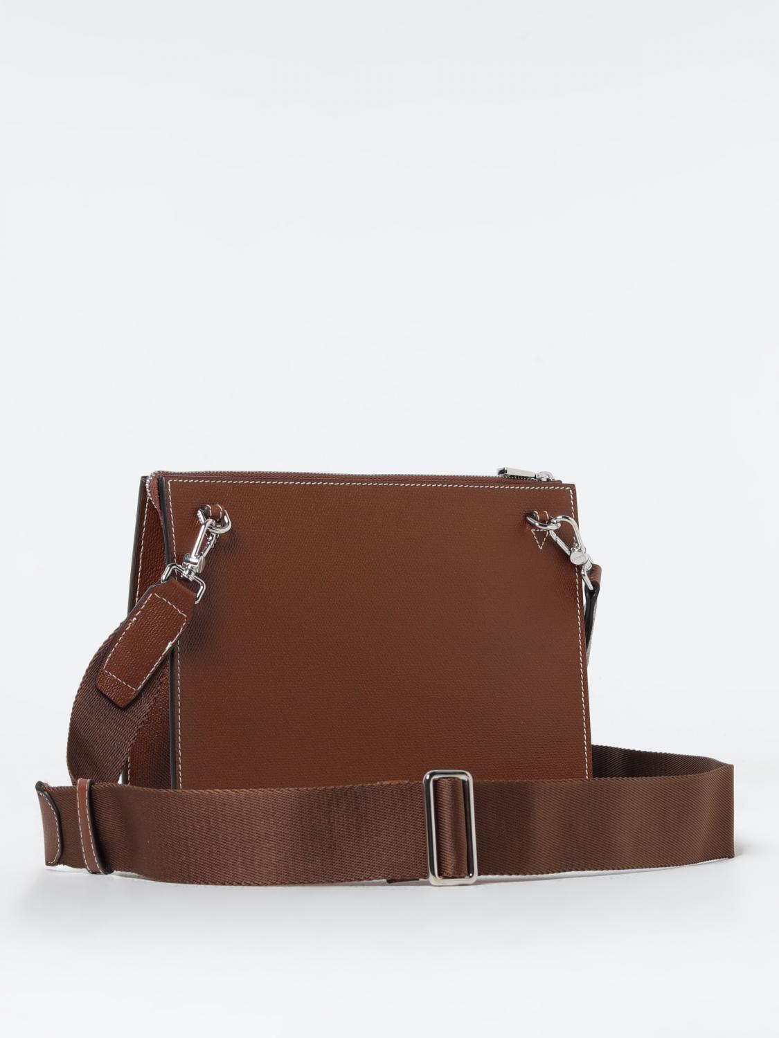 BALLY BORSA A TRACOLLA: Borsa Bally in pelle a grana con stampa logo, Fa01 - Img 2