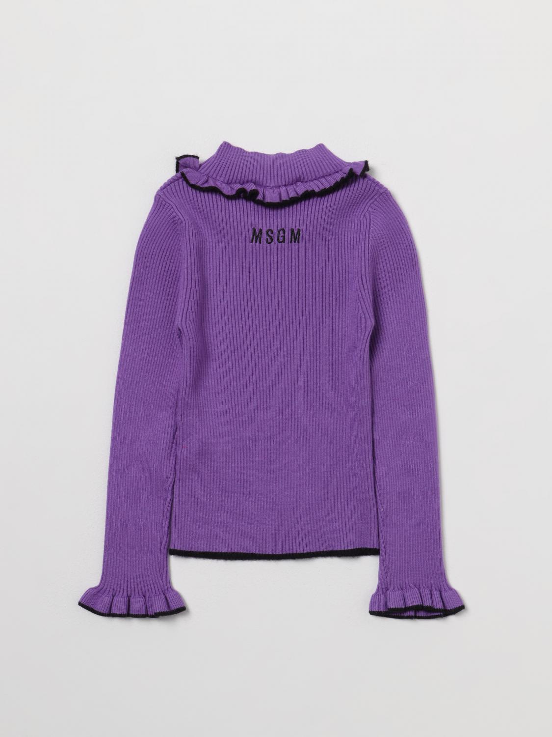 MSGM KIDS JERSEY: Jersey niños MSGM Kids, Lila - Img 2
