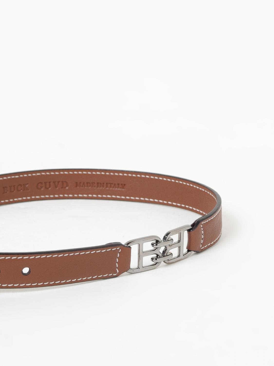 BALLY JEWEL: Bally Buck leather bracelet with monogram, Leather - Img 2