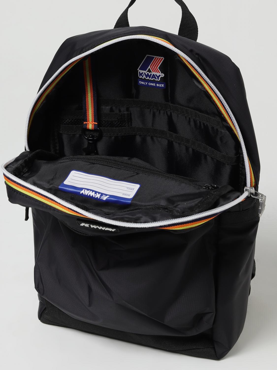 K-WAY ZAINO: Zaino Laon K-Way in nylon con logo, Nero - Img 4