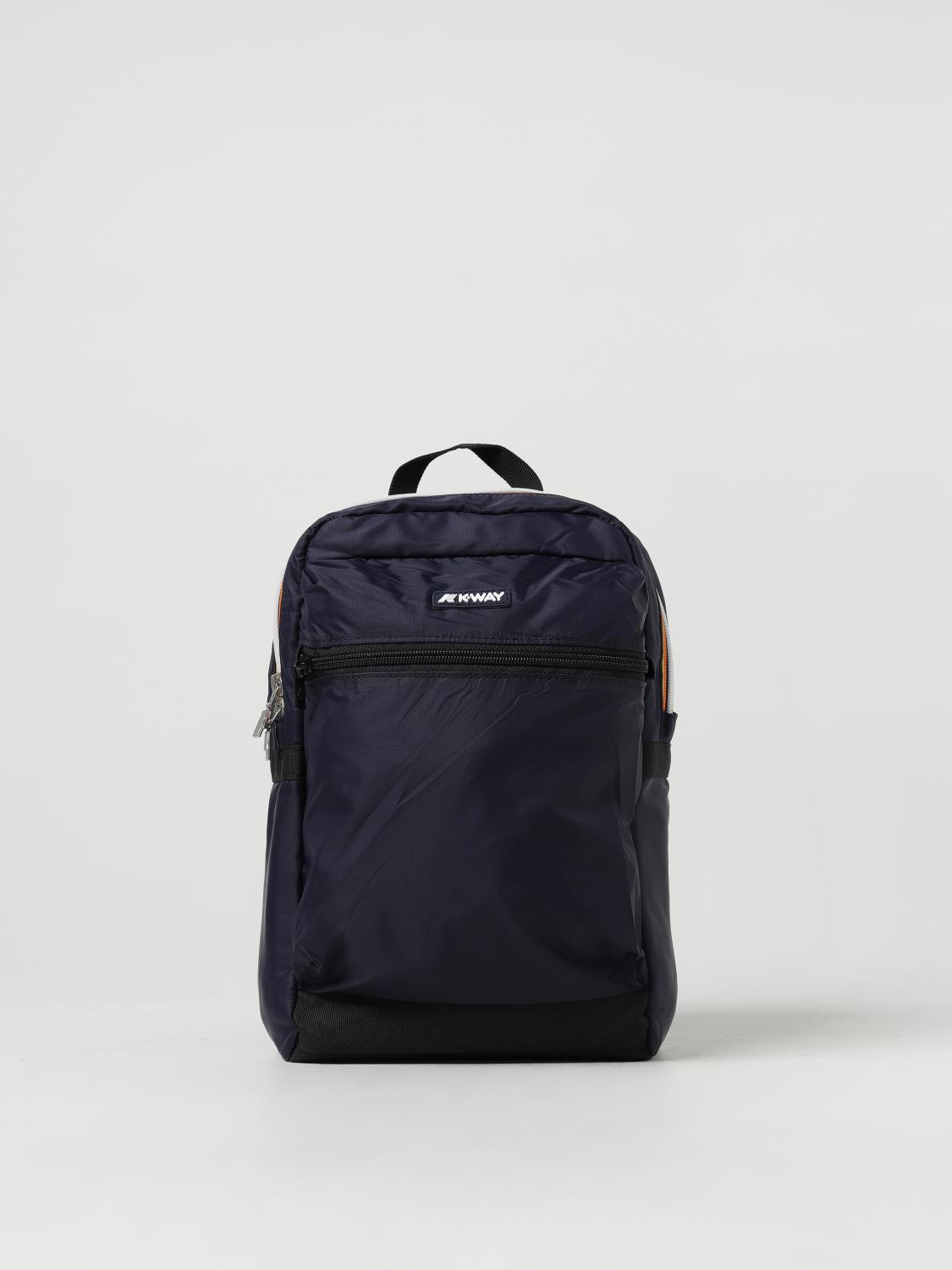 K-WAY ZAINO: Zaino Laon K-Way in nylon con logo, Blue - Img 1