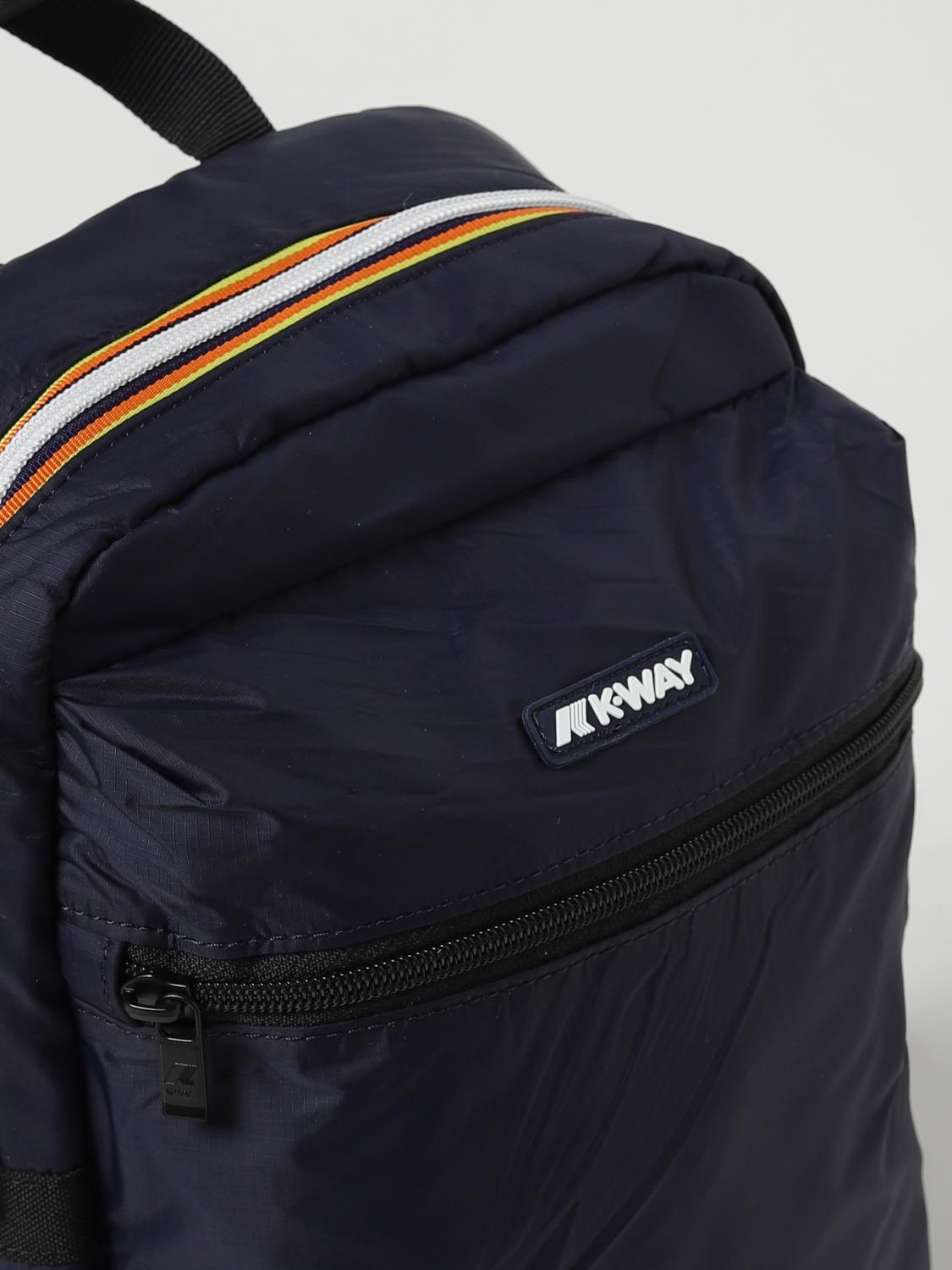 K-WAY ZAINO: Zaino Laon K-Way in nylon con logo, Blue - Img 3