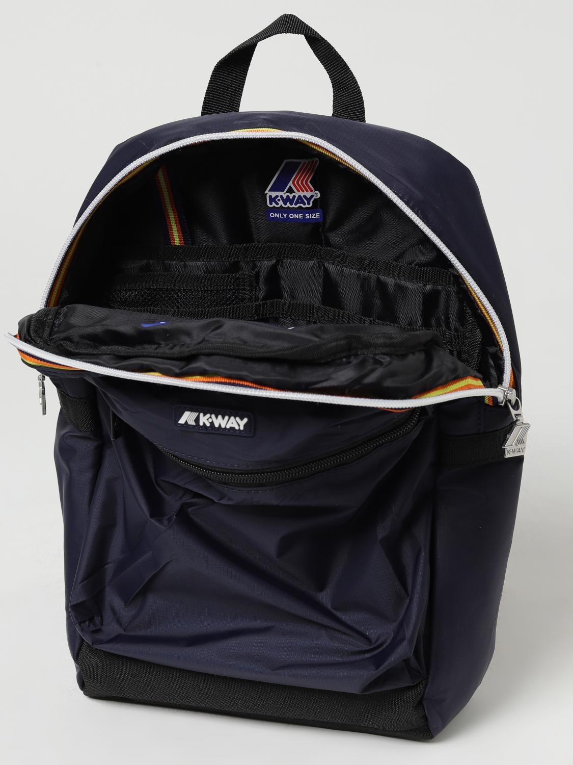 K-WAY ZAINO: Zaino Laon K-Way in nylon con logo, Blue - Img 4