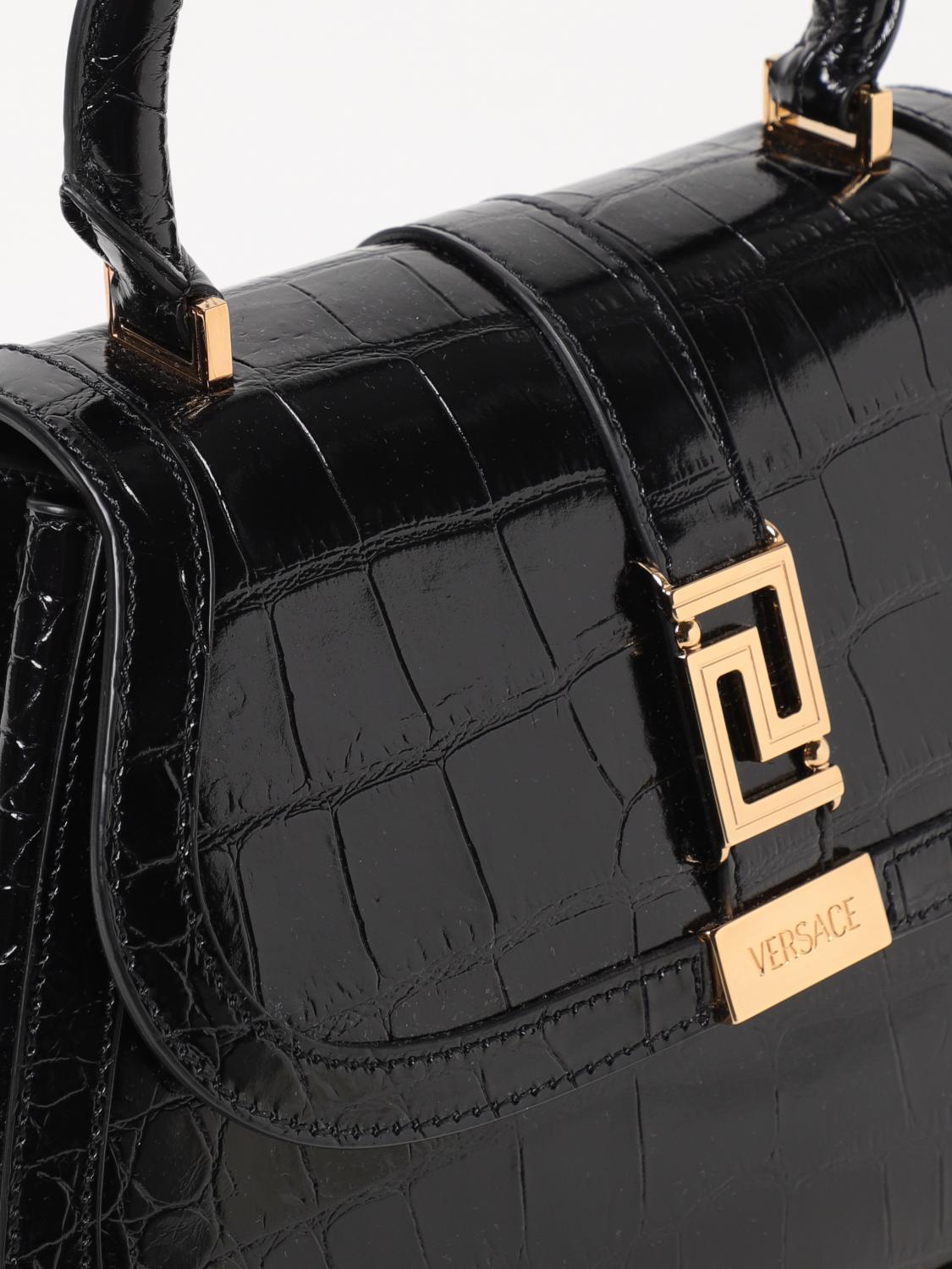 VERSACE BOLSO DE MANO: Bolso de mano mujer Versace, Negro - Img 3