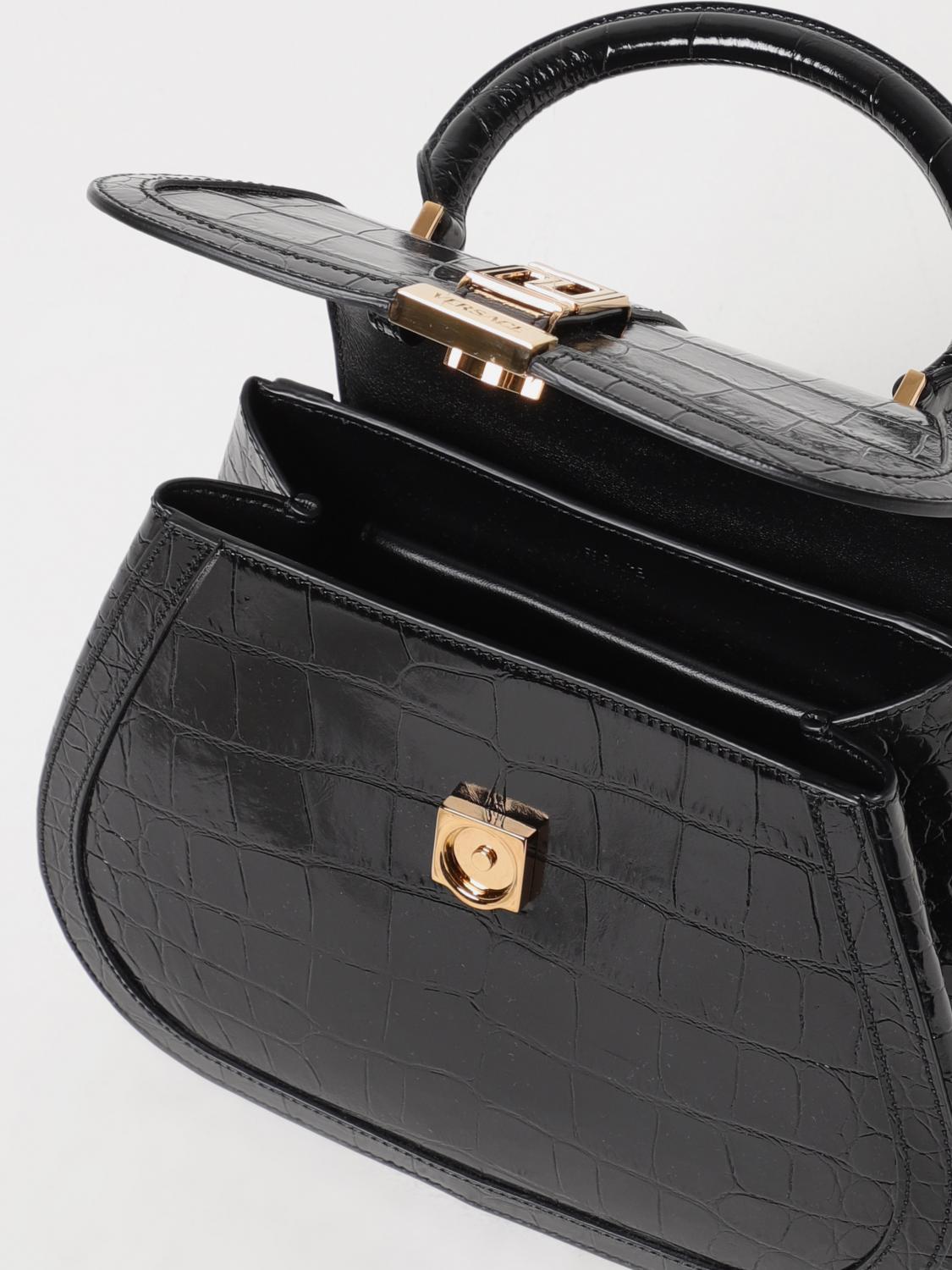 VERSACE BOLSO DE MANO: Bolso de mano mujer Versace, Negro - Img 4