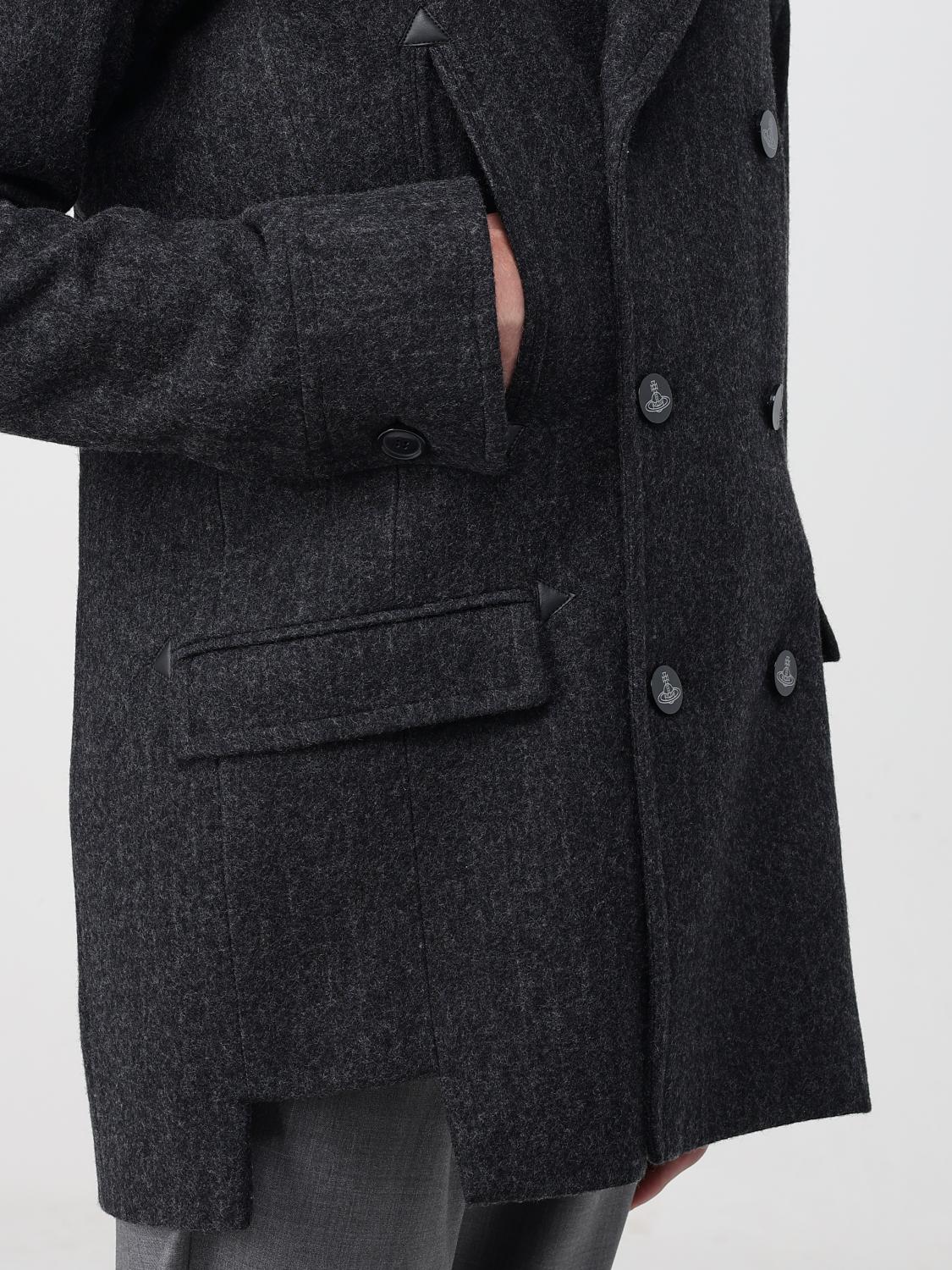VIVIENNE WESTWOOD: Coat men - Black | Vivienne Westwood coat VIVIENNE WESTWOOD: Coat men - Black | Vivienne Westwood coat