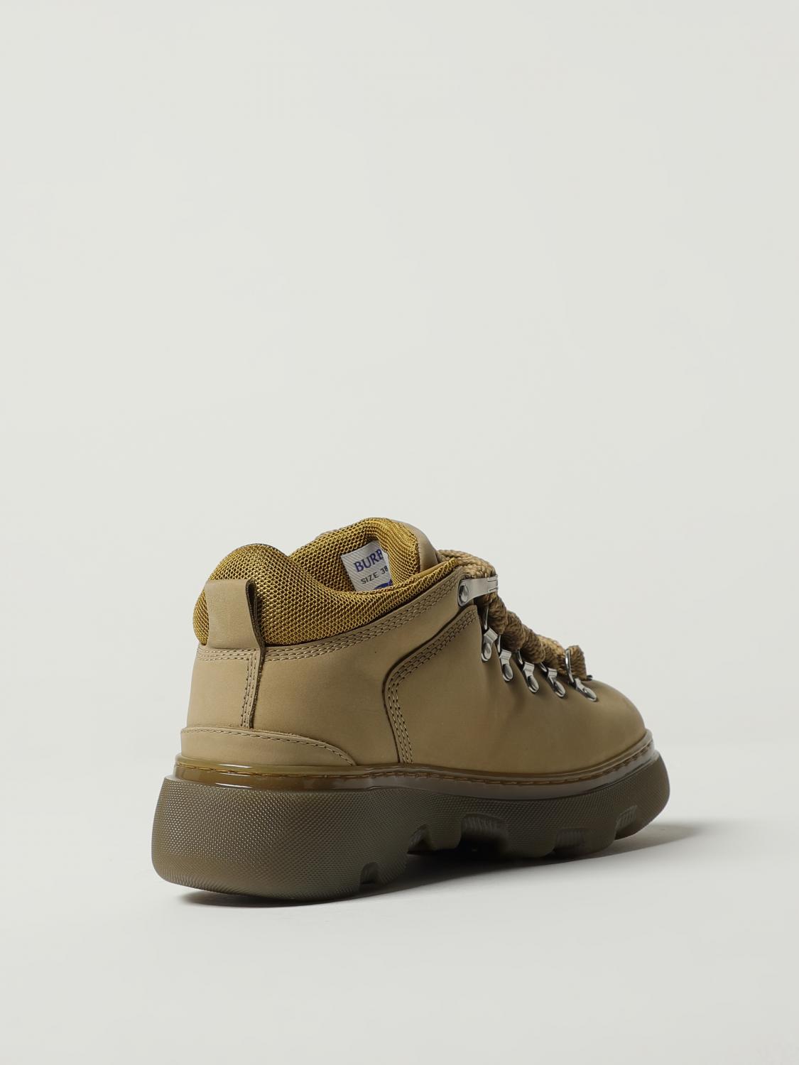 BURBERRY: Boots woman - Dove Grey | Burberry flat ankle boot