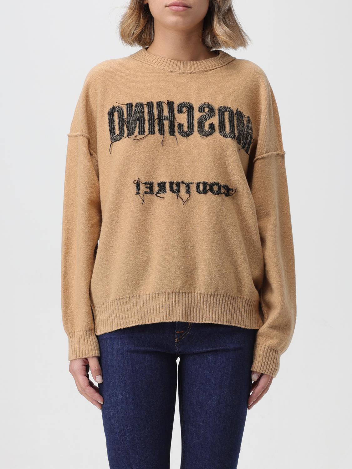 MOSCHINO COUTURE Sweater woman Beige Moschino Couture sweater 09355503 online at GIGLIO.COM