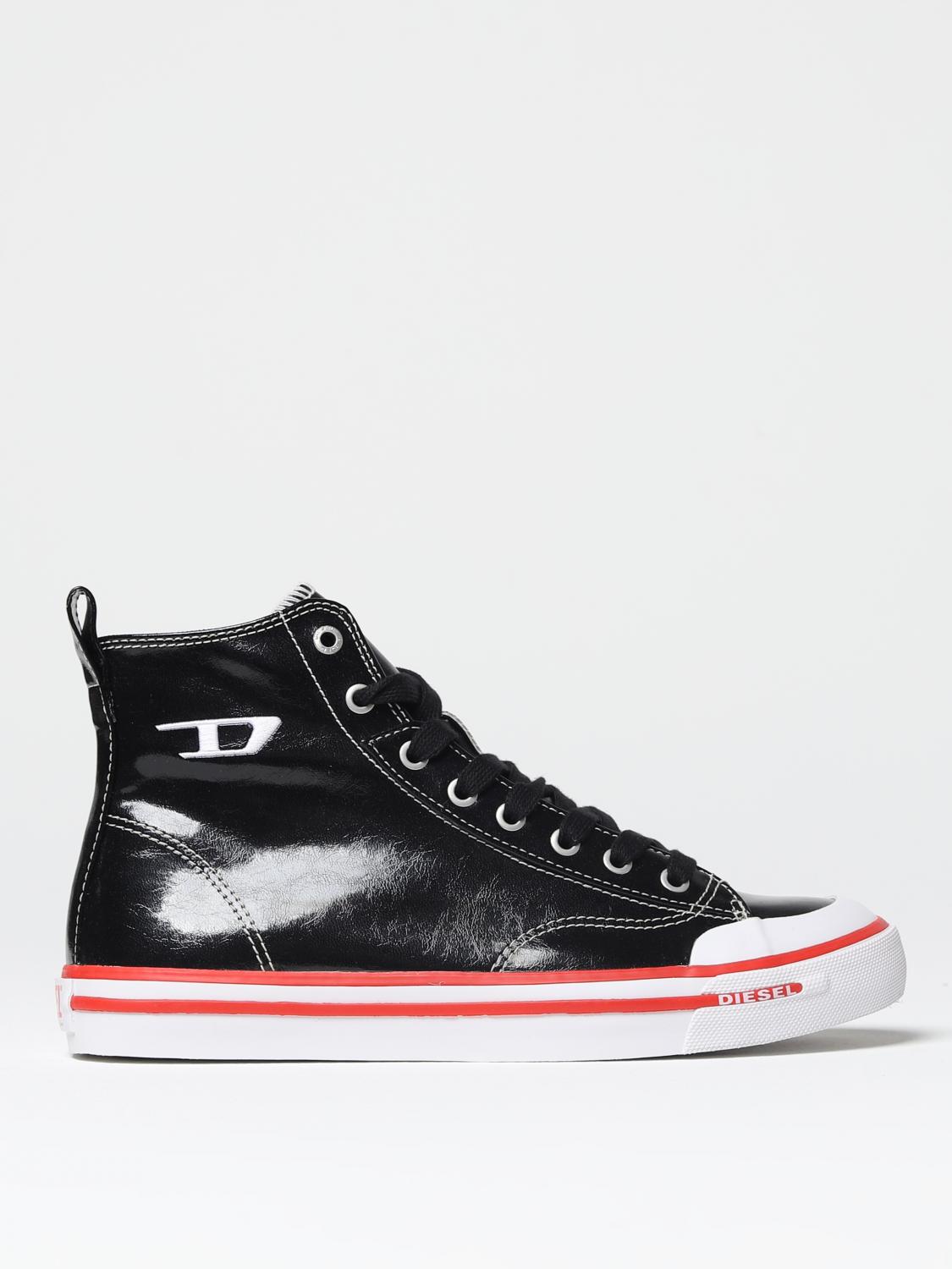 DIESEL SNEAKERS: Diesel S-Athos sneakers in naplak, Black - Img 1