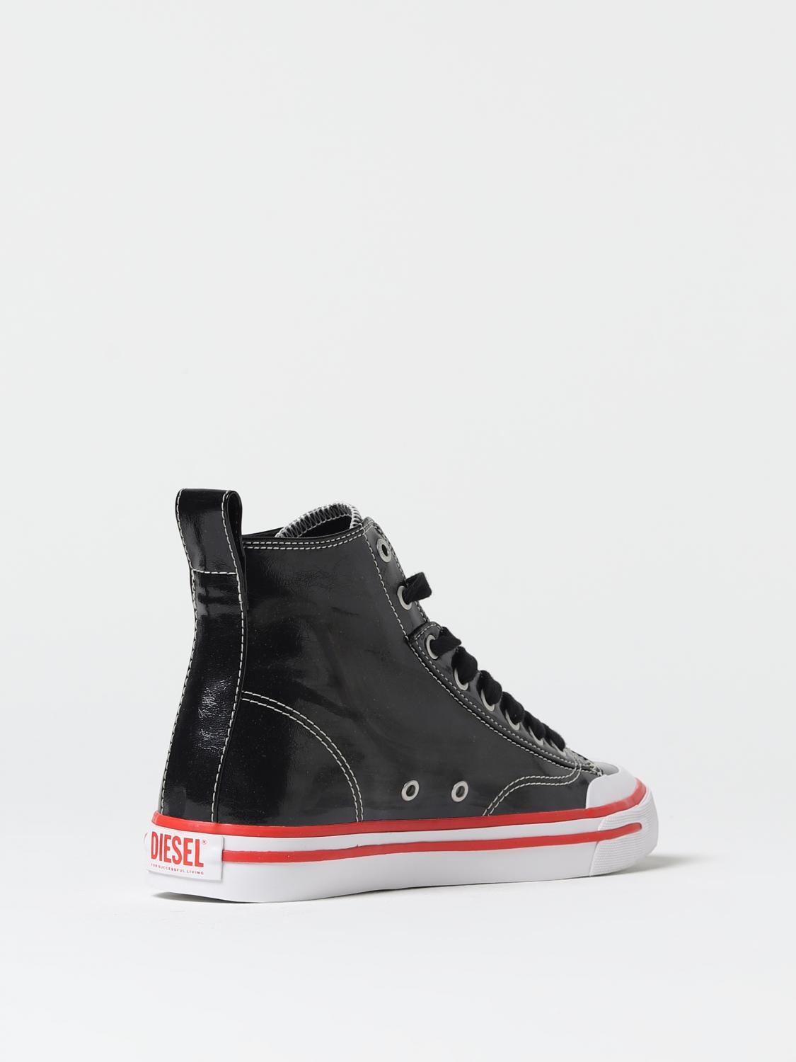 DIESEL SNEAKERS: Diesel S-Athos sneakers in naplak, Black - Img 3
