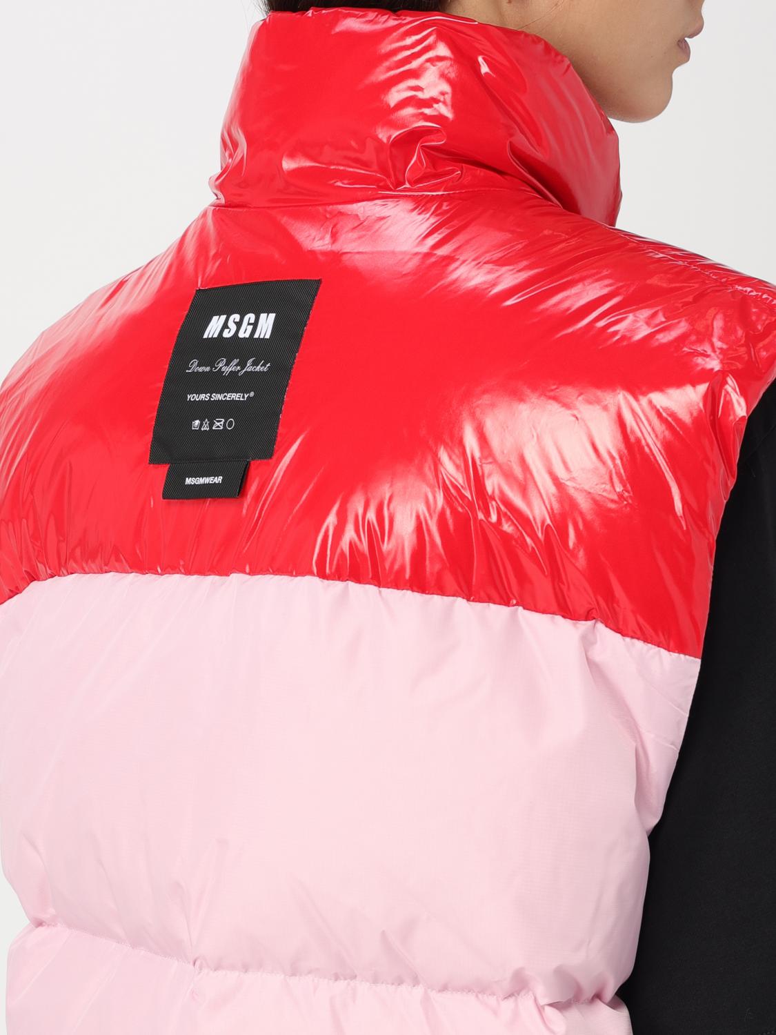 MSGM: Jacket woman - Pink | MSGM jacket 3541MDH16237705