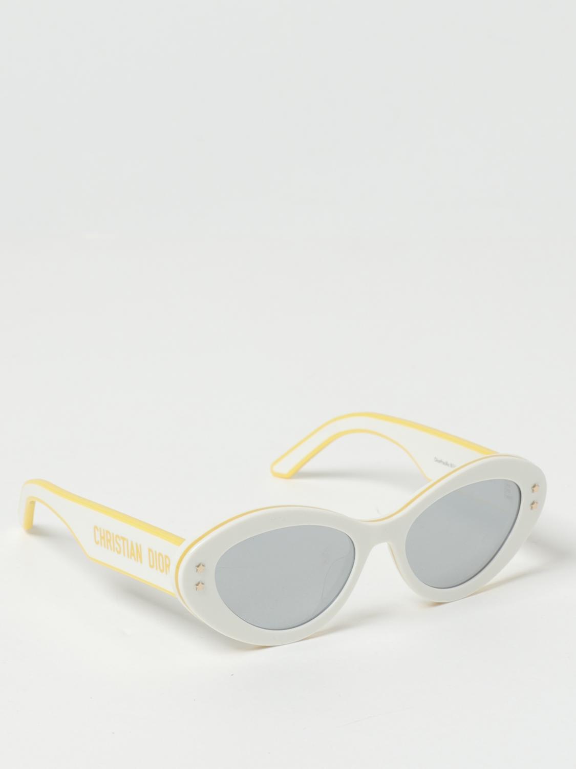 DIOR SUNGLASSES: Pacific Dior sunglasses in acetate with contrasting logo, White - Img 1