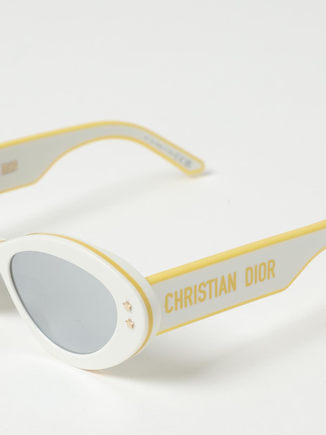 DIOR SUNGLASSES: Pacific Dior sunglasses in acetate with contrasting logo, White - Img 4