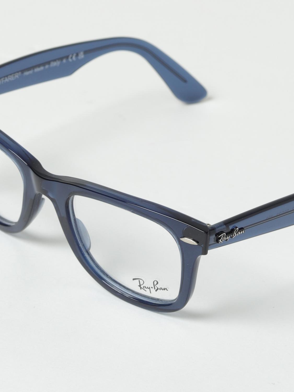 RAY-BAN BRILLEN: Wayfarer Brillengestell Ray-Ban aus Azetat, Blau - Img 4