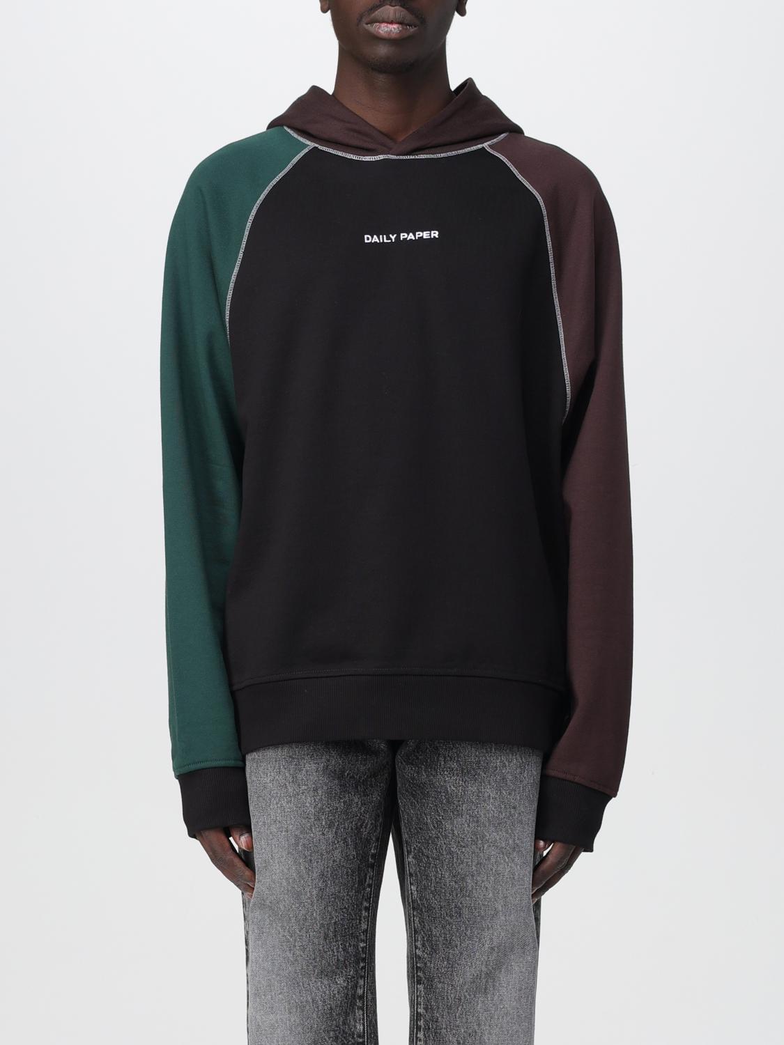 DAILY PAPER SWEATSHIRT: Sweatshirt men Daily Paper, Black - Img 1