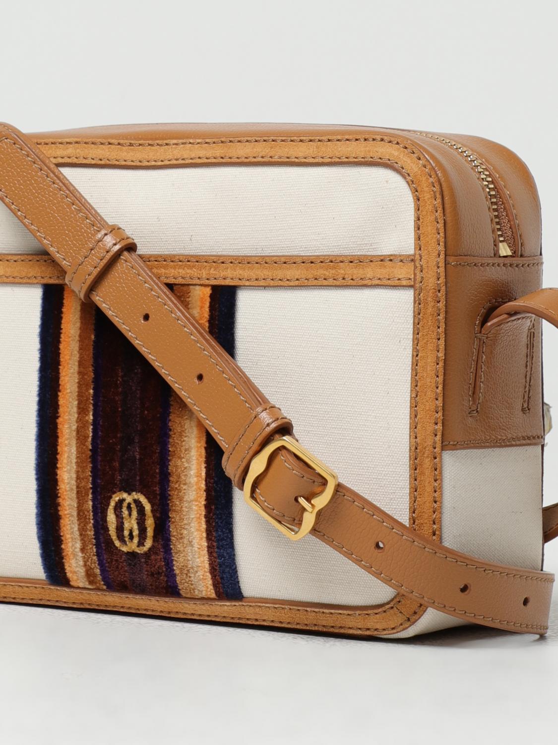 BALLY BORSA A TRACOLLA: Borsa Gare Bally in canvas e pelle, Bianco - Img 3